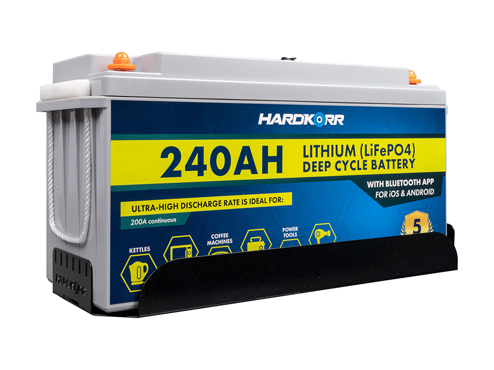 HARDKORR Battery Tray with Clamp for Hard Korr 240AH Lithium Battery (Kit) - HKPBATTRAY240
